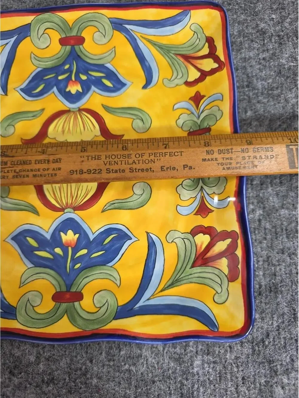 Yellow Talavera Square Luncheon/ Salad Plates 9